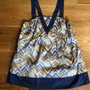 BCBG cotton tank top with pockets